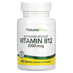 NaturesPlus, Vitamin B12, 2,000 mcg, 60 Tablets