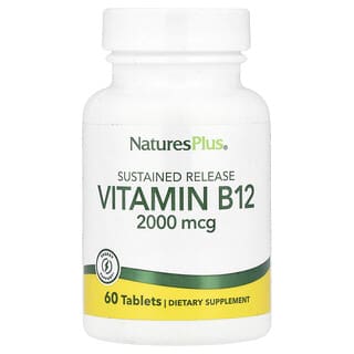 NaturesPlus, Sustained Release Vitamin B12, 2,000 mcg, 60 Tablets