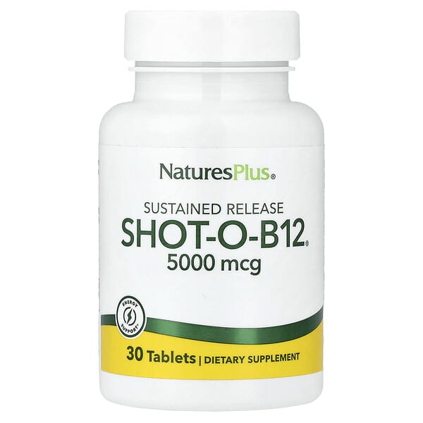Shot-O-B12®, Sustained Release, 5,000 mcg, 30 Tablets