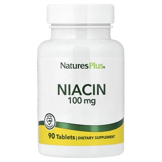 NaturesPlus, Niacin, 100 mg, 90 tableta