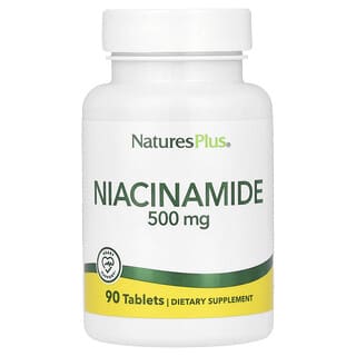 NaturesPlus, Niacinamide 500 mg, 90 comprimés