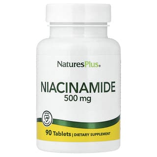NaturesPlus, Niacinamida, 500 mg, 90 comprimidos
