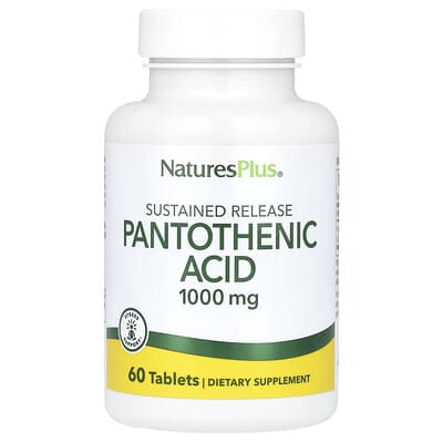 NaturesPlus, Pantothenic Acid, 1000 mg, 60 Tablets