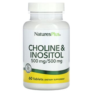 NaturesPlus, 콜린 & 이노시톨, 500/500 mg, 60 태블릿