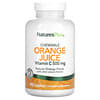 жевательный апельсиновый сок, витамин C, натуральный апельсин, 500 мг, 90 таблеток