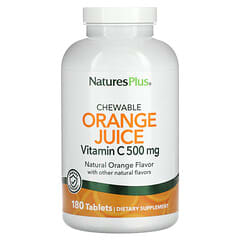 NaturesPlus, Orangensaft, Vitamin C zum Kauen, 500 mg, 180 Tabletten