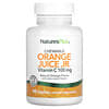 Jus d'orange à croquer, Vitamine C, Orange naturelle, 100 mg, 90 comprimés
