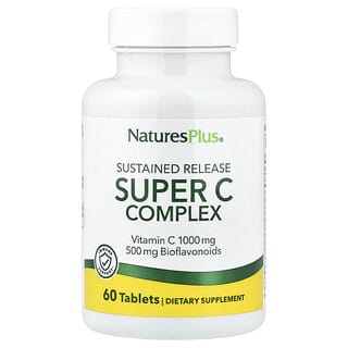 NaturesPlus, Super C Complex, комплекс с длительным высвобождением, 60 таблеток