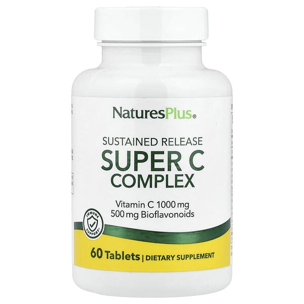 NaturesPlus Super C Complex, Sustained Release, 60 Tablets