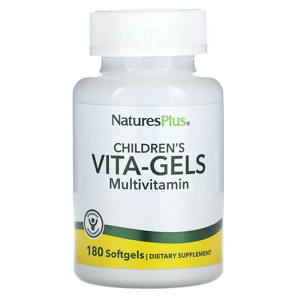 NaturesPlus, Children's VitaGels Multivitamin, Orange, 180 Softgels