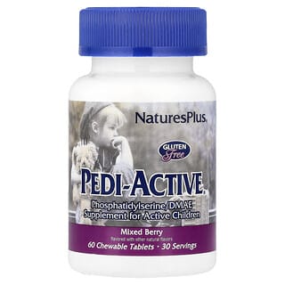 NaturesPlus, Pedi-Active®，混合浆果味，60 片咀嚼片