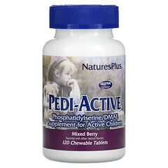 NaturesPlus, Pedi-Active, Supplement for Active Children, Mixed Berry, 120 Chewable Tablets