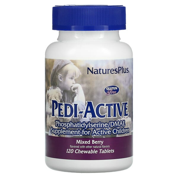 NaturesPlus, Pedi-Active, Supplement for Active Children, Mixed Berry, 120 Chewable Tablets