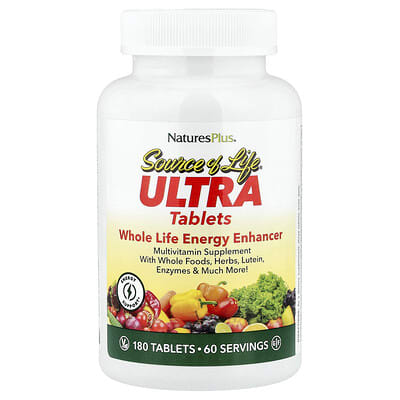 NaturesPlus, Source Of Life®, Ultra Whole Life Energy Enhancer, 180 Tablets