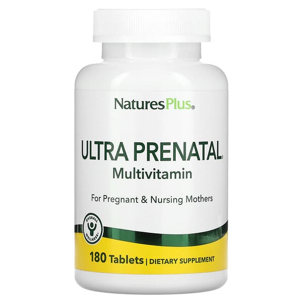 NaturesPlus, Suplemento multivitamínico ultraprenatal`` 180 comprimidos