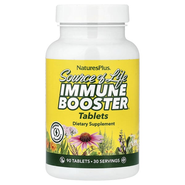 NaturesPlus Source of Life, Immune Booster, 90 Tablets