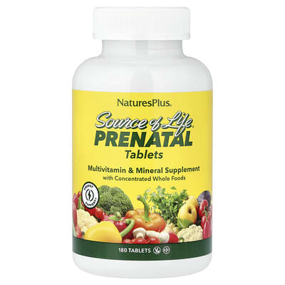 NaturesPlus, Source of Life®, Prenatal Formula, 180 Tablets
