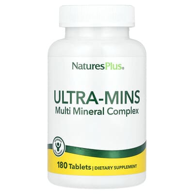 NaturesPlus, Ultra-Mins, Multimineral Whole Foods, 180 Tablets
