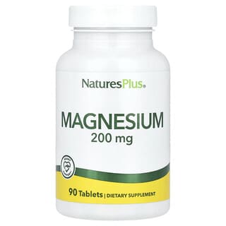 NaturesPlus, マグネシウム、200mg、タブレット90粒