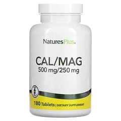 NaturesPlus, Cal/Mag, 500 mg/250 mg, 180 Tablets