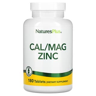 NaturesPlus, Cal/Mag Zinc, 180 Tablets