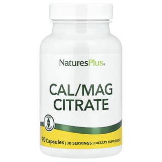 NaturesPlus, Citrato de calcio y magnesio, 90 cápsulas