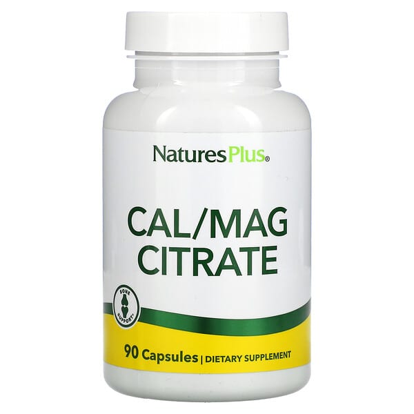 NaturesPlus, Cal/Mag Citrate, 90 Capsules
