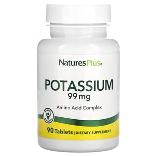 NaturesPlus, Potássio, 99 mg, 90 comprimidos