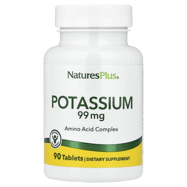 NaturesPlus, Kalium, 99 mg, 90 Tabletten