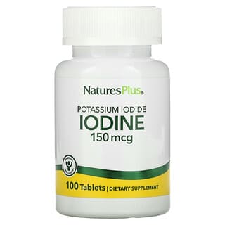 NaturesPlus, Iodine, Potassium Iodide, 150 mcg, 100 Tablets