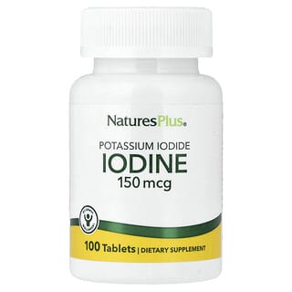 NaturesPlus, Iodine, Potassium Iodide, 150 mcg, 100 Tablets