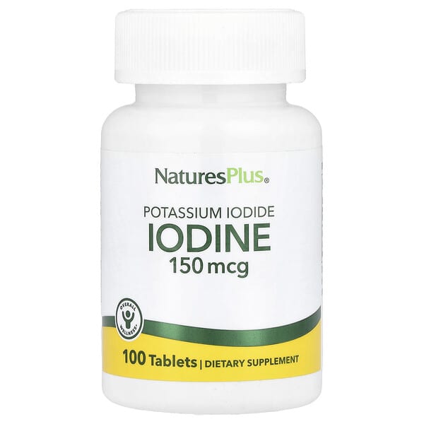 NaturesPlus, Iodine, Potassium Iodide, 150 mcg, 100 Tablets