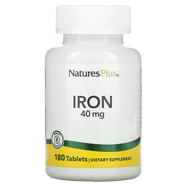 NaturesPlus, Iron, 20 mg, 180 Tablets