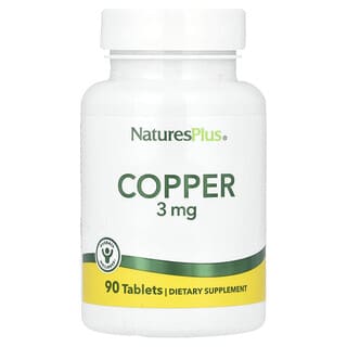 NaturesPlus, Kupfer, 3 mg, 90 Tabletten