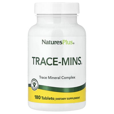 NaturesPlus, Trace-Mins, Multiple Trace Minerals, 180 Tablets
