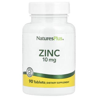 NaturesPlus, Zinco, 10 mg, 90 Comprimidos