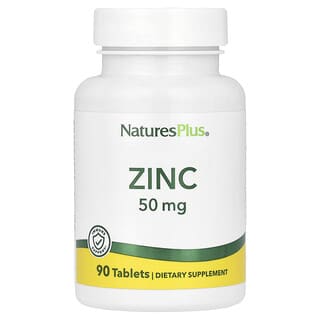 NaturesPlus, Zinco, 50 mg, 90 comprimidos