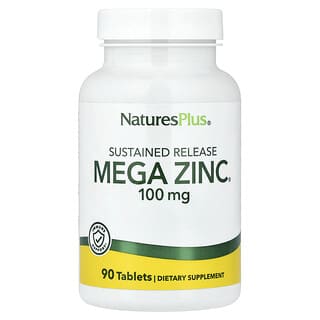 NaturesPlus, 缓释 Mega Zinc，100 毫克，90 片