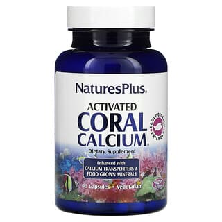 NaturesPlus, 活性珊瑚鈣，90 粒素食膠囊