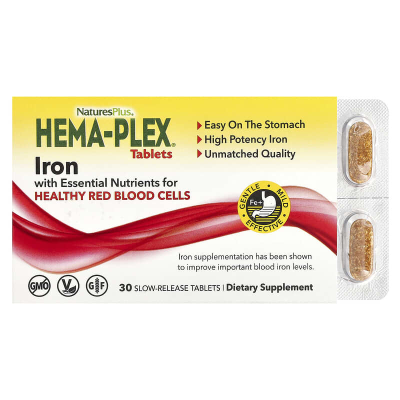 NaturesPlus Hema-Plex Iron Supplement