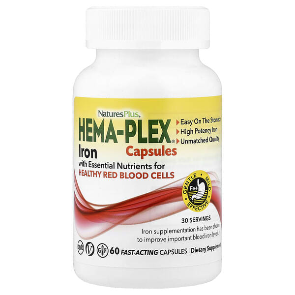 Hema-Plex® Iron, 60 Fast-Acting Capsules