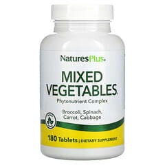 NaturesPlus, Mixed Vegetables (Vetegales Mixtos), 180 Tabletas
