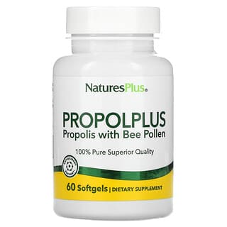 NaturesPlus, Propolplus，蜂膠（含蜂花粉），60 粒軟凝膠