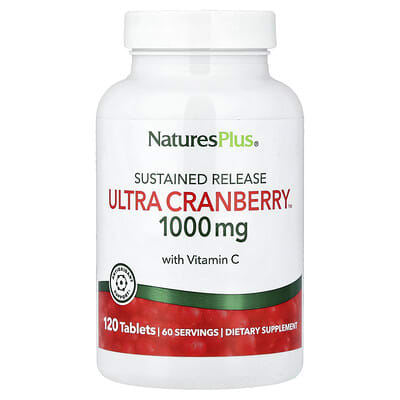 NaturesPlus, Ultra Concentrated Cranberry™, Extended Release, 120 Tablets