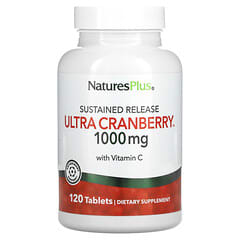 NaturesPlus, Ultra Cranberry de liberación prolongada, Ultrasuplemento con arándano rojo, 1000 mg, 120 comprimidos