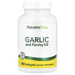 NaturesPlus, Aceite de ajo y perejil, 180 cápsulas blandas