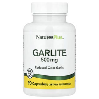 NaturesPlus, Garlite，500 毫克，90 粒膠囊