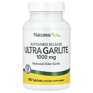 NaturesPlus, Ultra Garlite s prodlouženým uvolňováním, 1 000 mg, 90 tablet