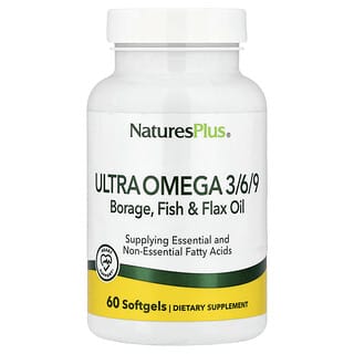 NaturesPlus, Ultra Omega 3/6/9, 60 Weichkapseln