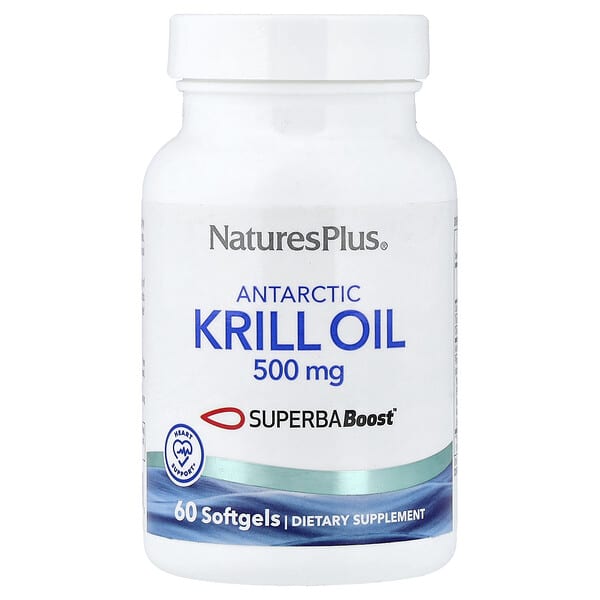 NaturesPlus, Antarctic Krill Oil, 500 mg, 60 Softgels — product photo 1